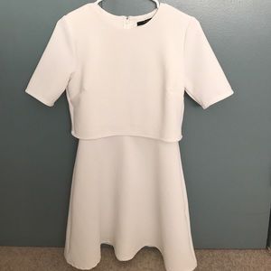 Forever 21 Two Layer Dress - White