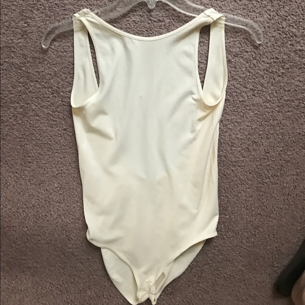 Open back, high neck body suit