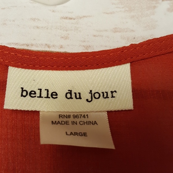 Last one Army Green Knit Scallop Lace Blouse - Picture 7 of 7