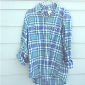 Men's Blue J. Crew Flannel