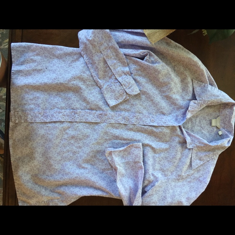 J Crew lilac button down shirt