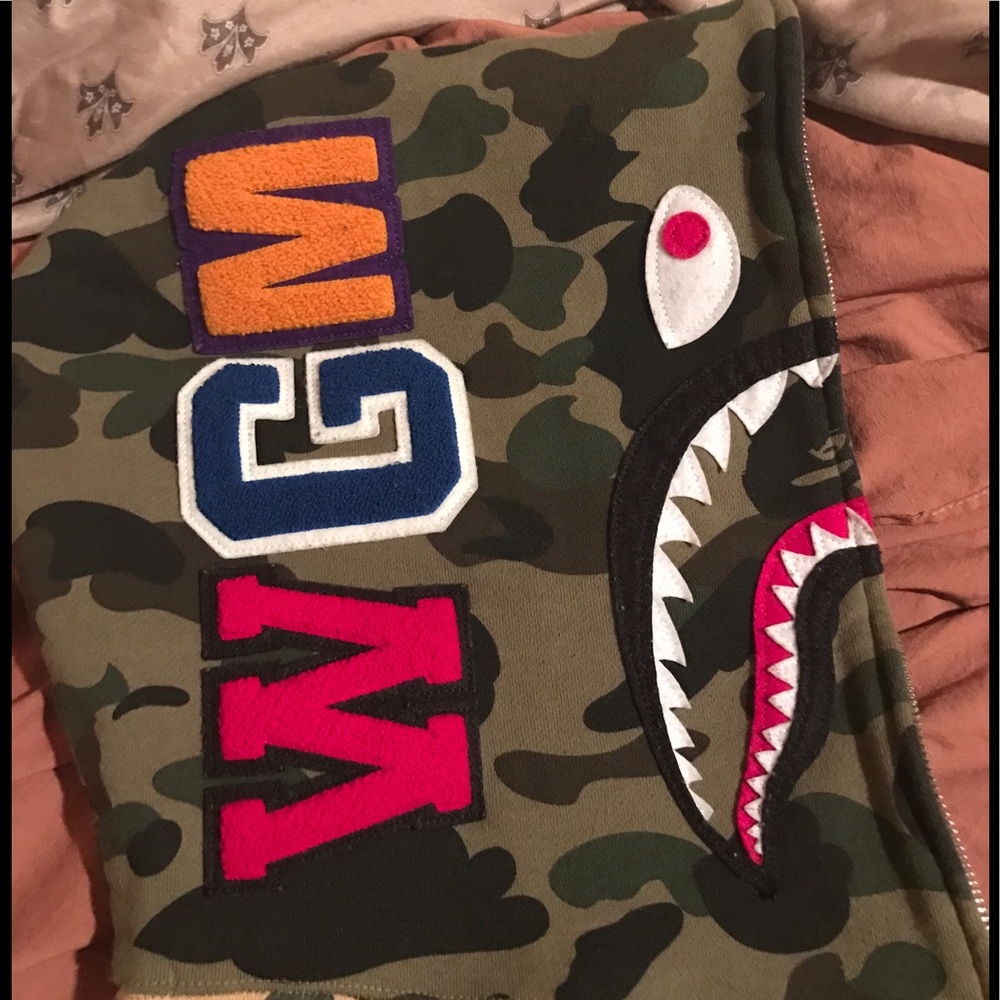 BAPE CRAZY 1ST CAMO HOODIE
