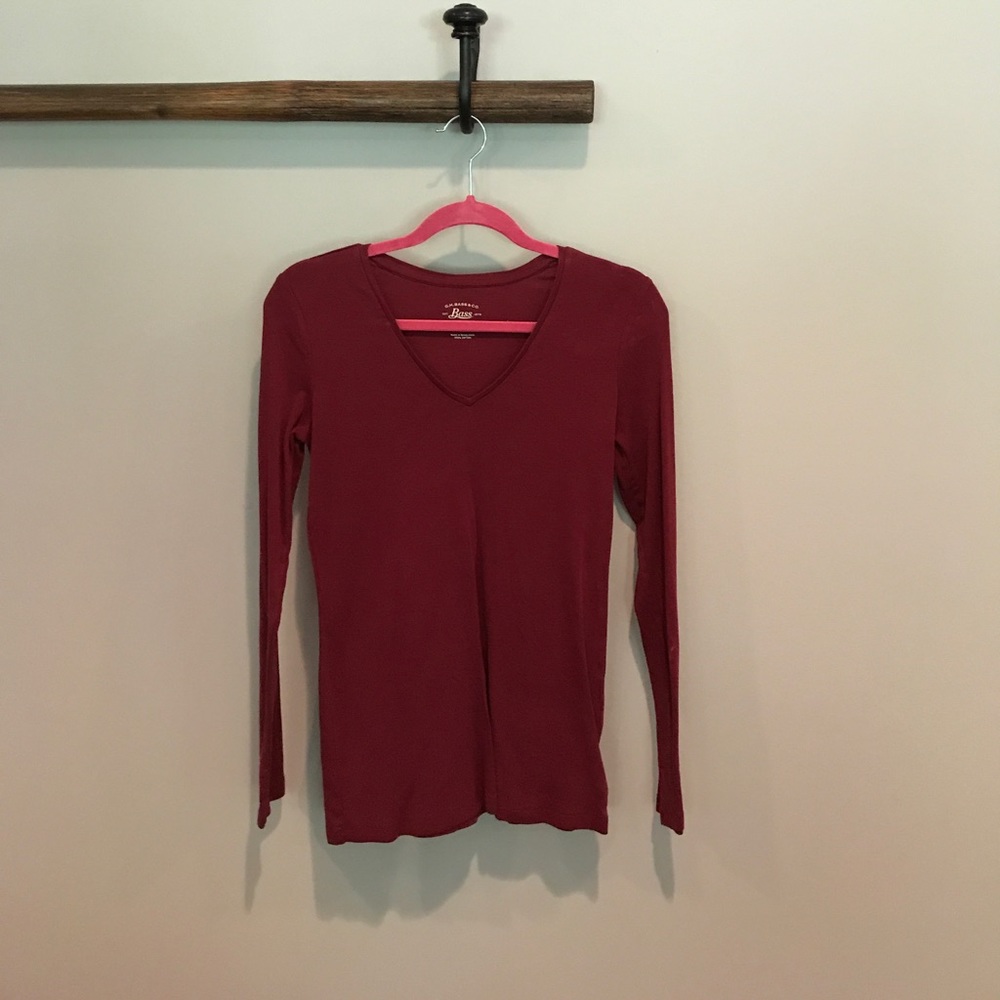 Red long sleeve shirt