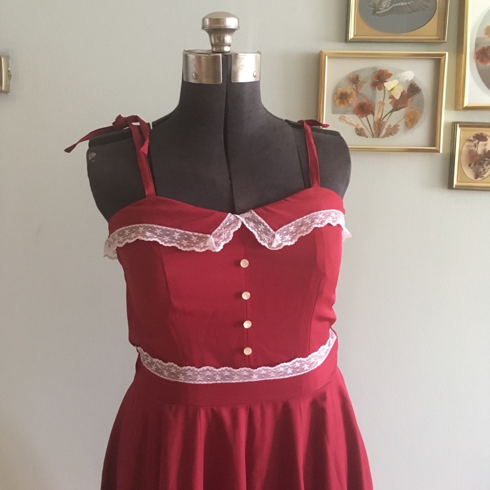 🌹 VINTAGE 70s merlot peasant maxi dress boho