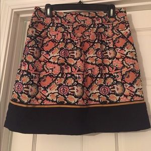 Aztec Pattern Silk Skirt