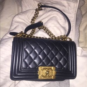 Black Chanel Small Boy Bag