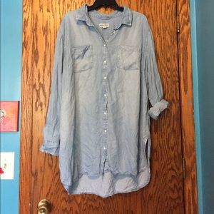 Plus sized Denim tunic