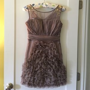 Taupe Party Dress