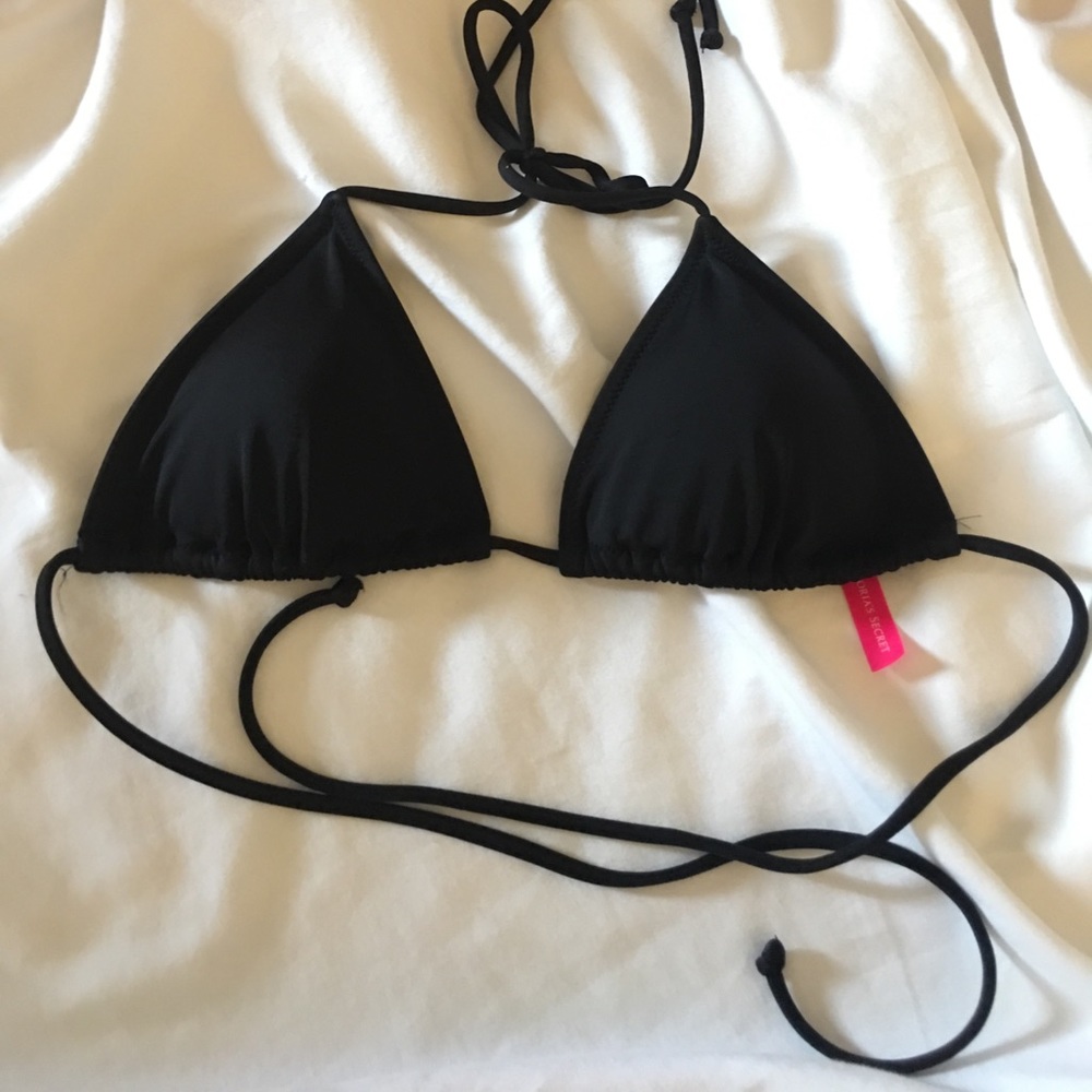 Victoria,s Secret black triangle bikini top