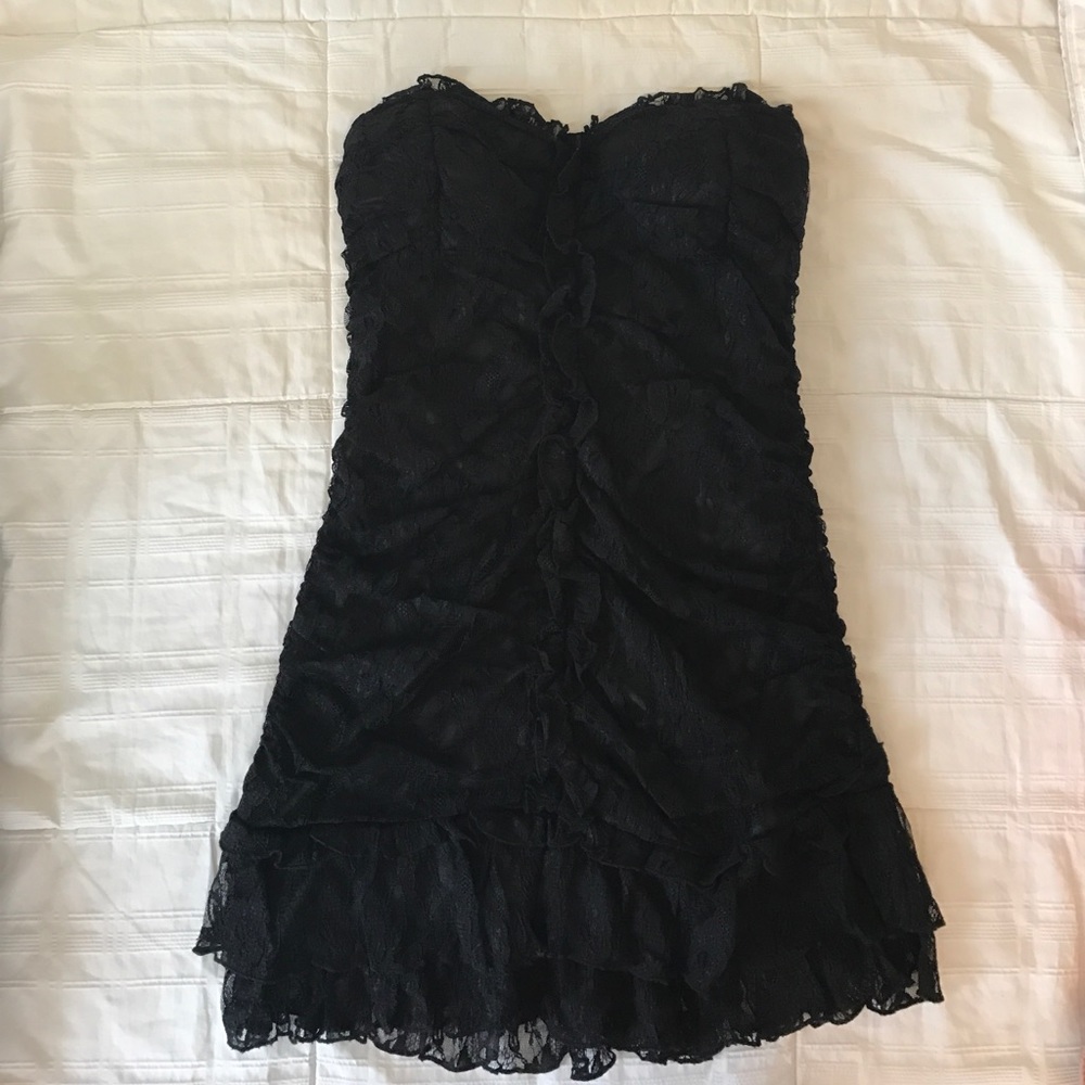 Black mini dress
