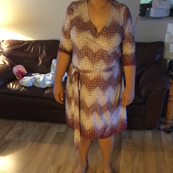 NWOT ModCloth Wraparound Dress sz 1x - Picture 3 of 3