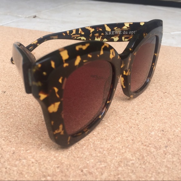 Krewe Julia Rue Tortoise Matte Champagne Polarized - Picture 2 of 4