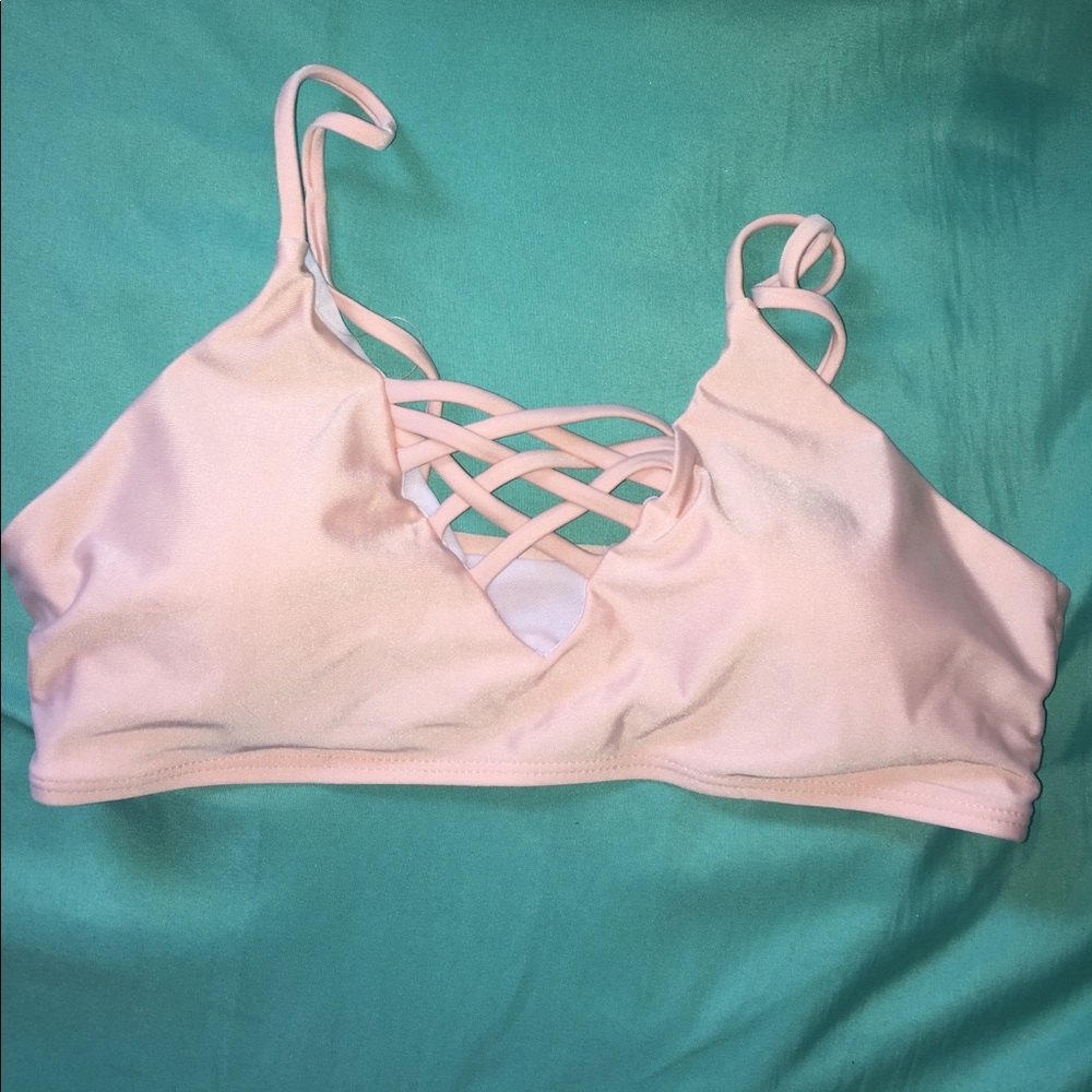 Pale pink bikini TOP ONLY