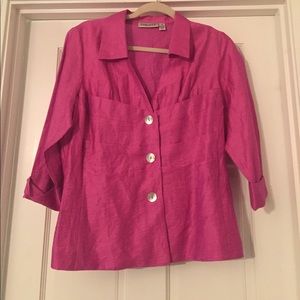 Pink Linen Jacket