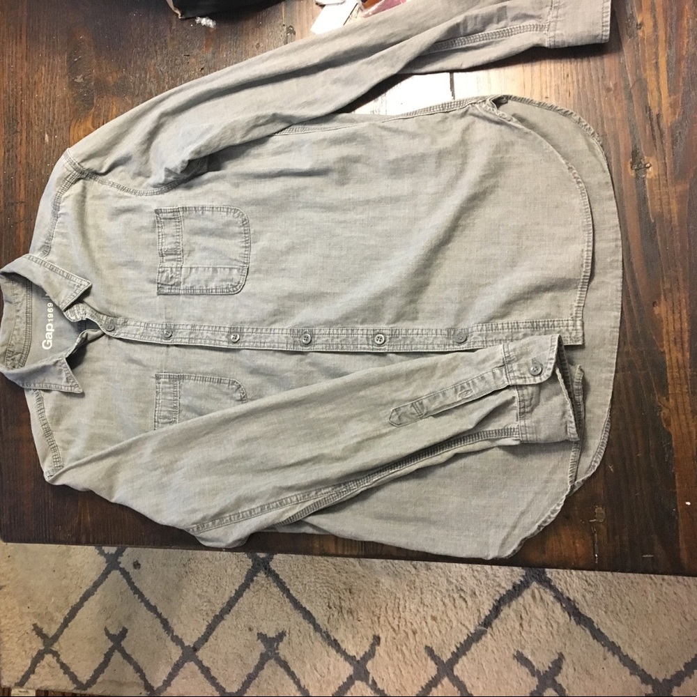 Hand dyed denim engineers shirt