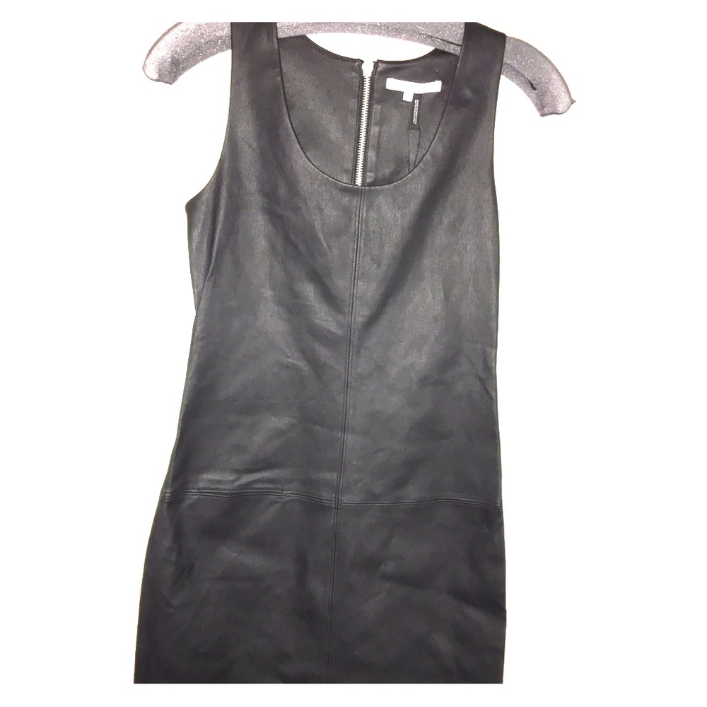 Helmet Lang black leather dress.Originally $999.00