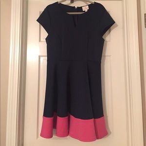 Navy Julie Brown Dress