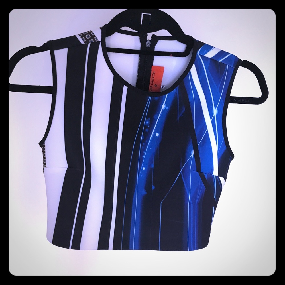 Cover canyon crop top
