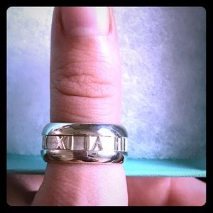 Tiffany & Co. Sterling Silver Roman Numerals Ring