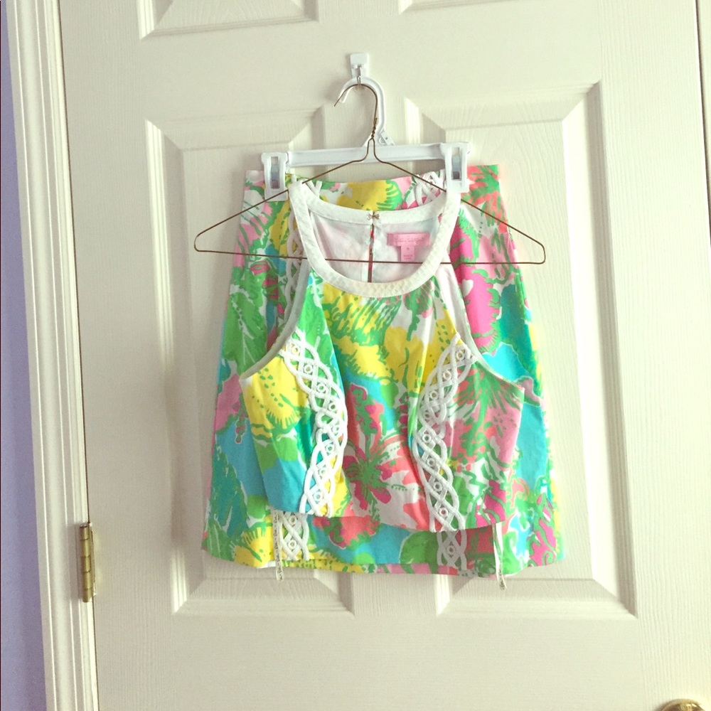 Lilly NWT Vanna Crop Top and Skirt