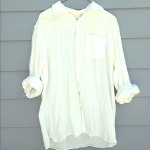 Men's White Baird McNutt Linen Murano Shirt
