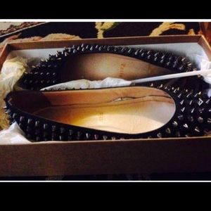 Authentic Christian Louboutin spike flats