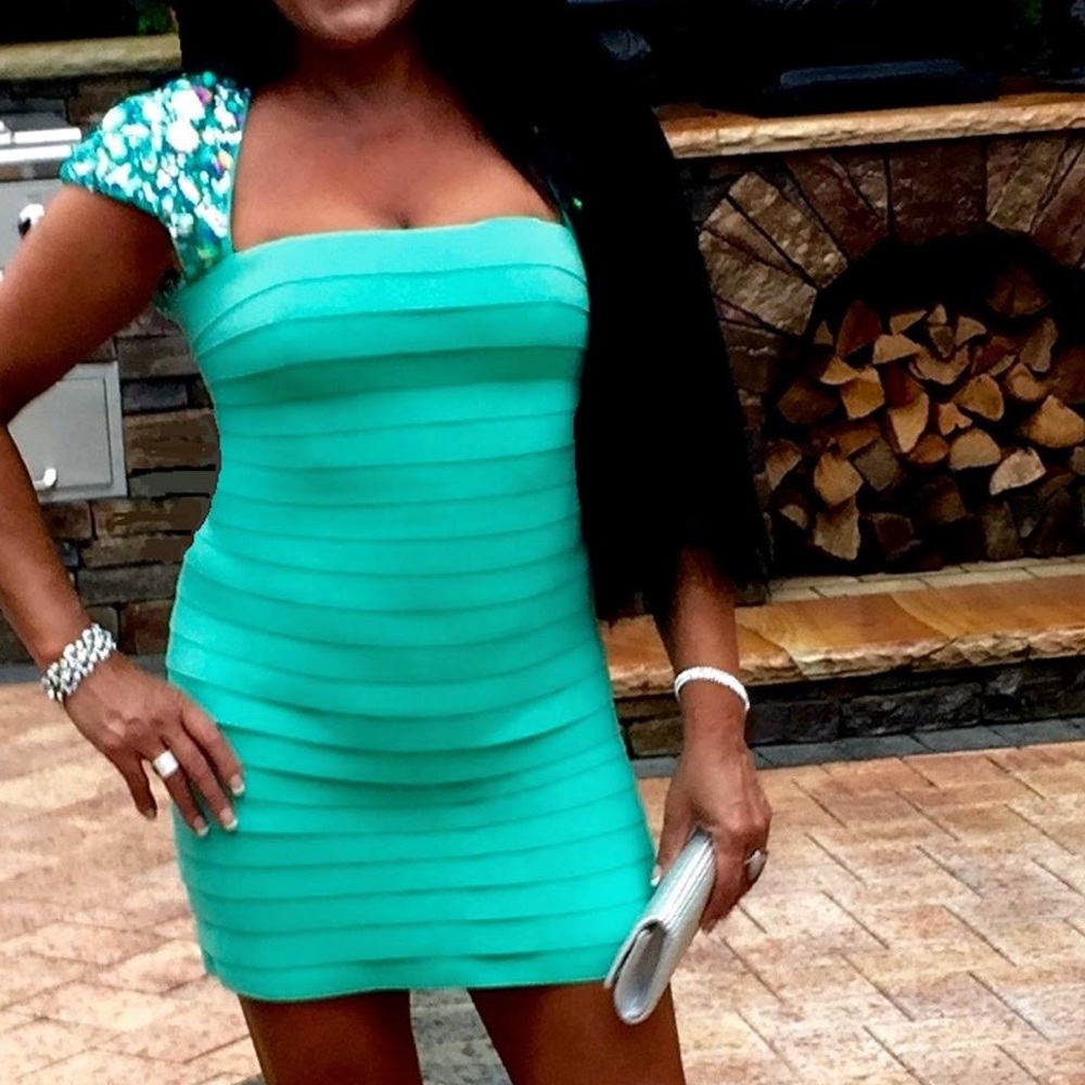 Sherri hill dress mint green size12