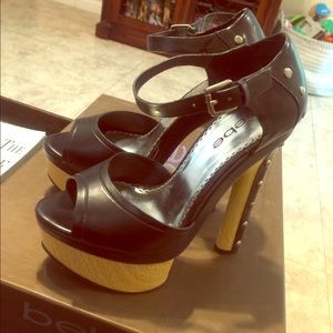Black Bebe pumps