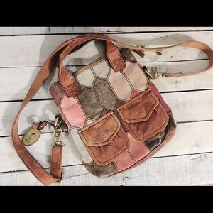 Genuine fossil leather purse.