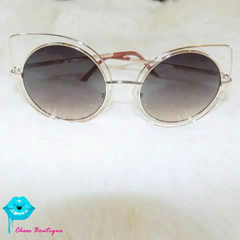 NWT Trendy Circle Cateye Frame Sunglasses