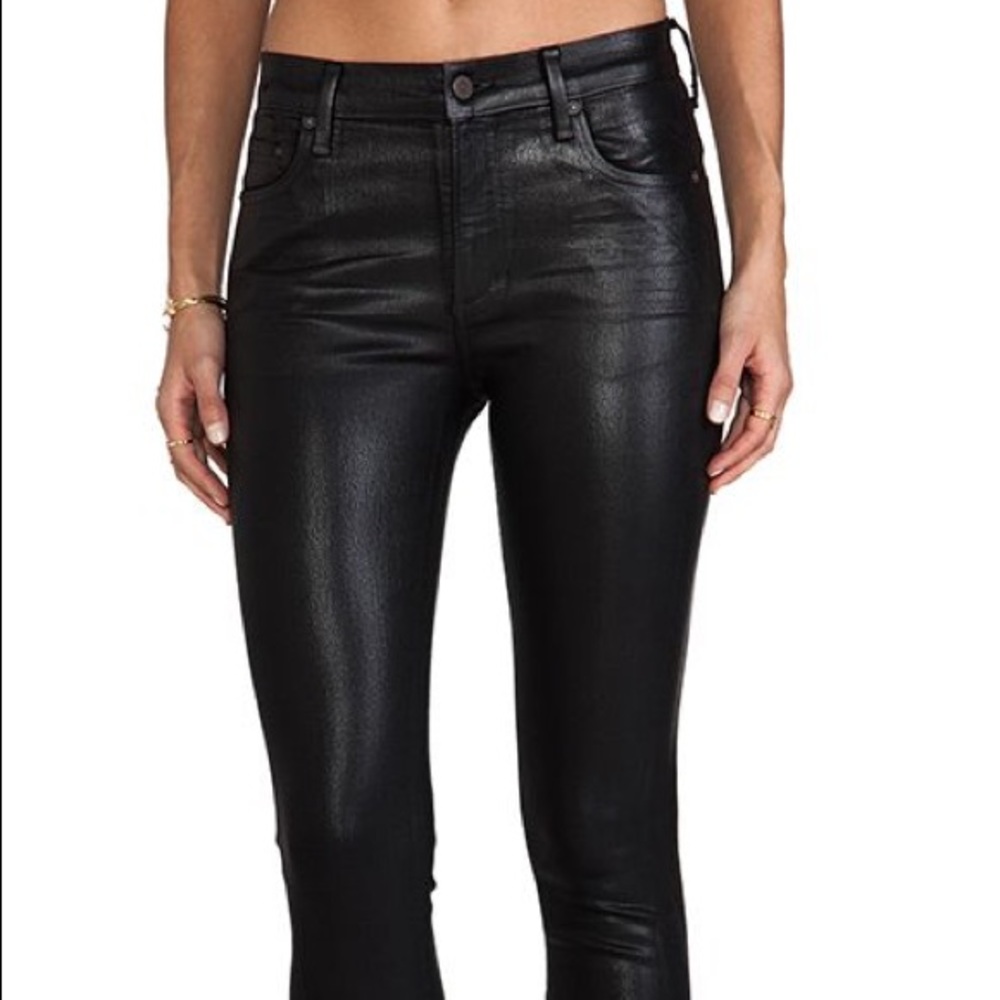 Carmar Black Wax Skinny Jeans