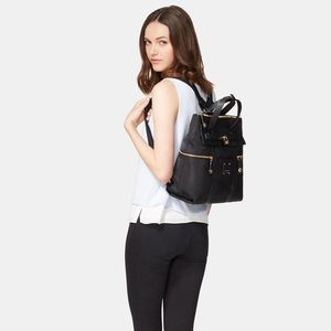 Black Henri Bendel Jetsetter Convertible Backpack