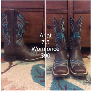 Ariat square toed boots
