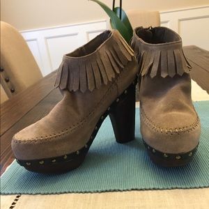 Platform Fringed Bootie