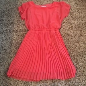 Pink knee length dress
