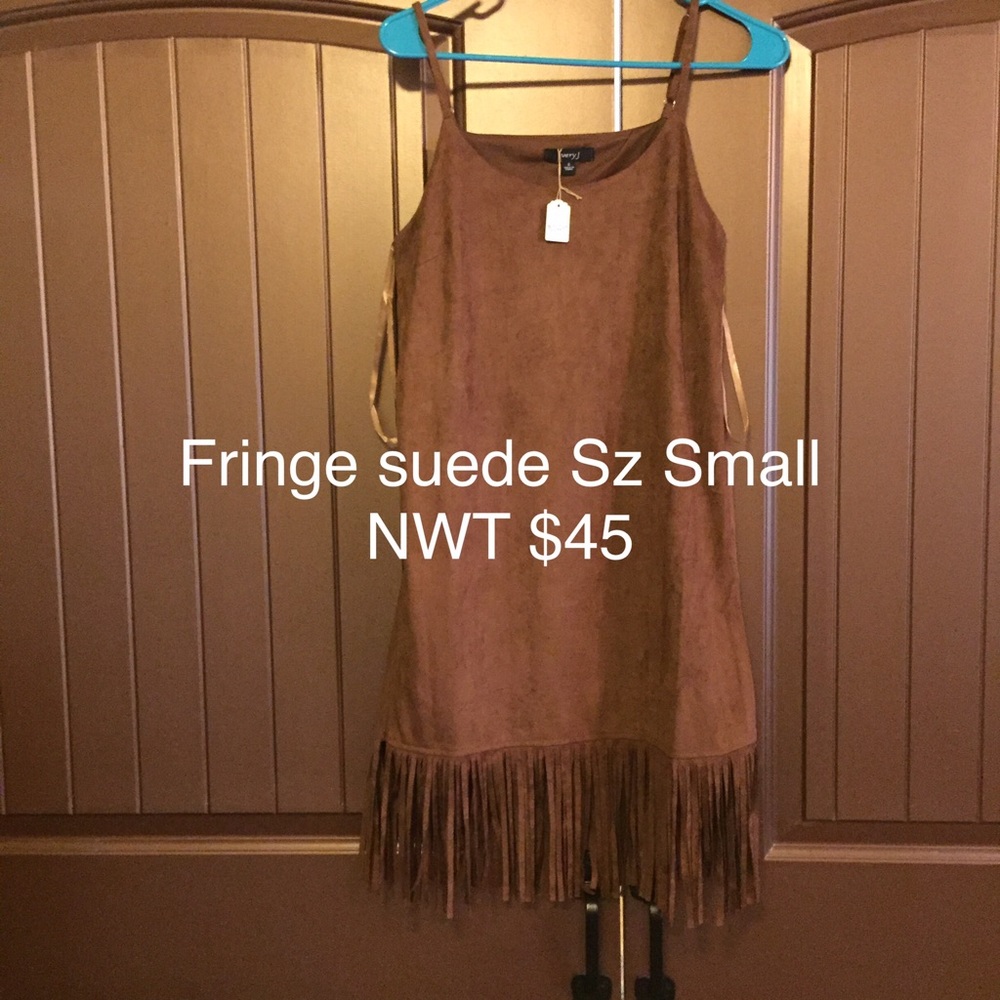 Brown fringe dress