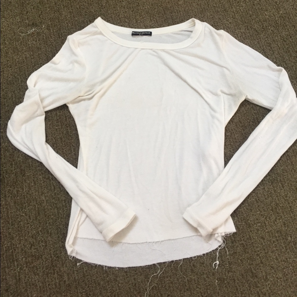 Brandy Melville white long sleeve top