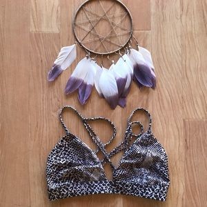Acacia Snake print bikini top
