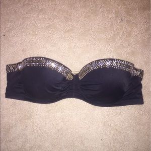 Victoria's Secret black and gold Bandeau bikini