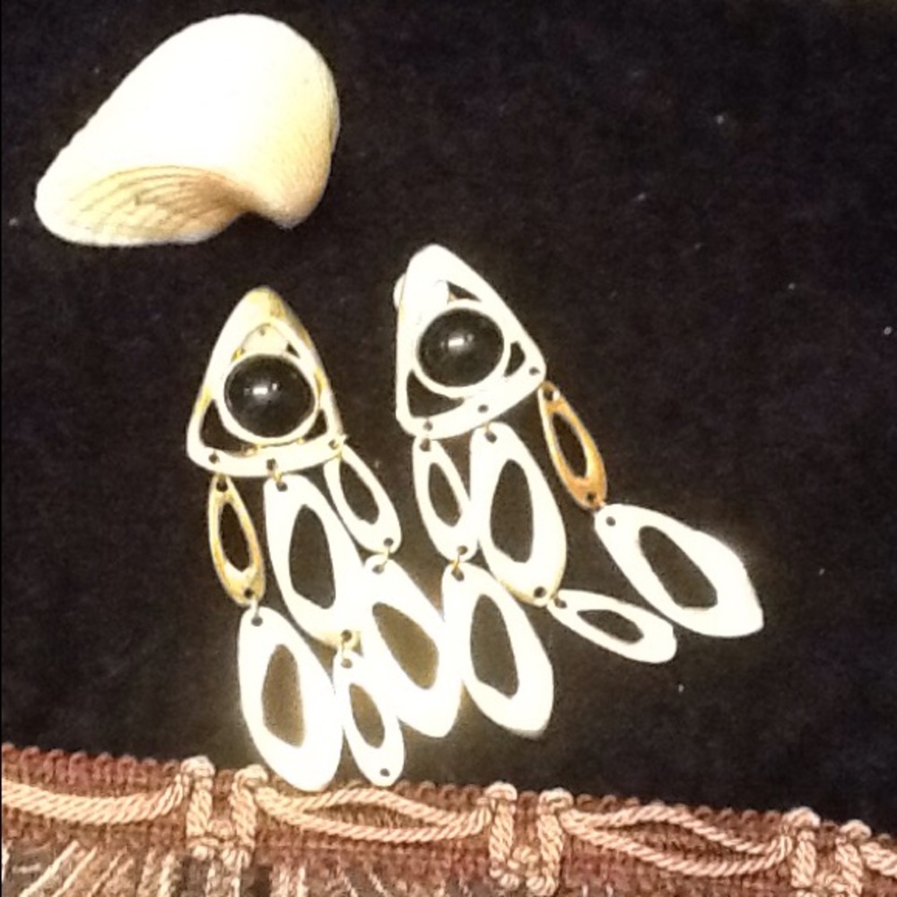 Vintage Costume Clip-On Dangle Earrings!💫💫💫💫