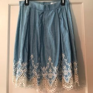 High Waisted Country Chic Skirt