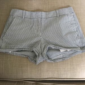 J. Crew 3 Inch Chino Seersucker Shorts Size 00