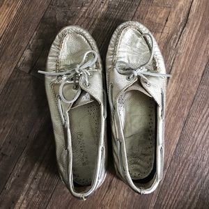 Gold Sperry Topsiders