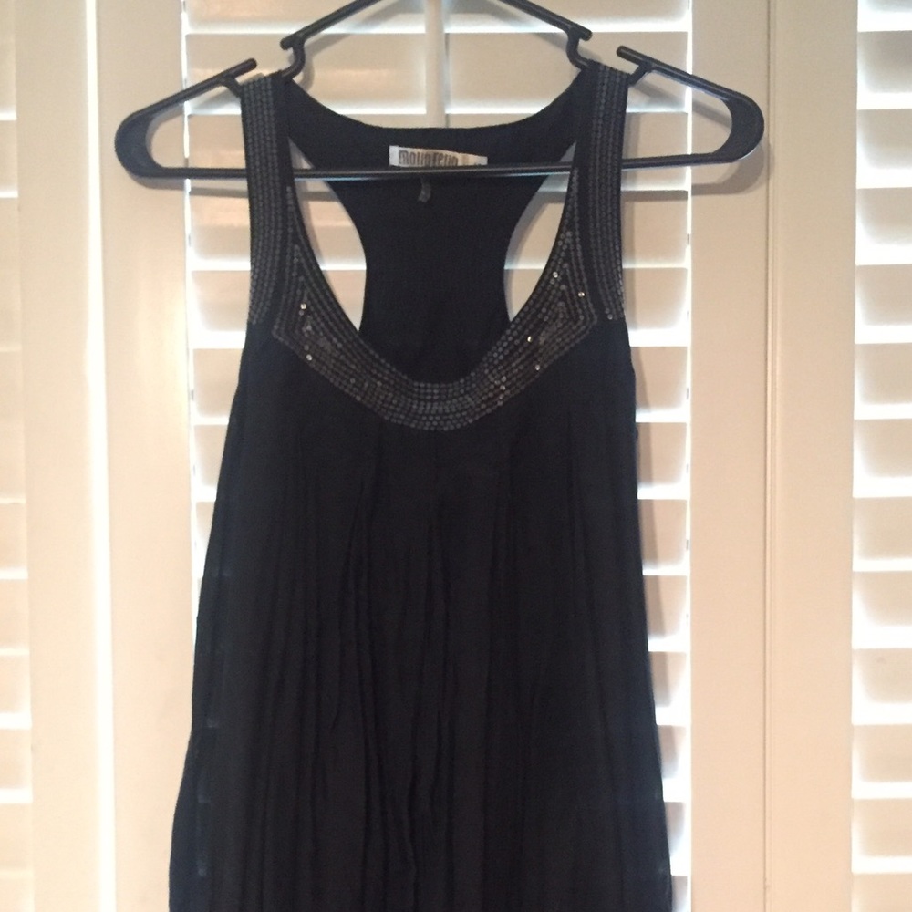 Monoreno black and sequence dress