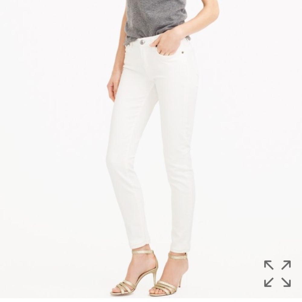 J.crew white toothpick jeans