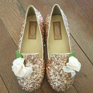 Joyfolie sparkly flats sz 6