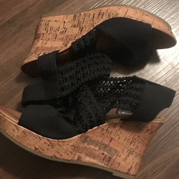 Seychelles wedge black shoes - Picture 2 of 4