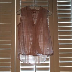 Sheer cross body top