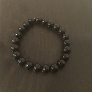 Black beaded bracelet