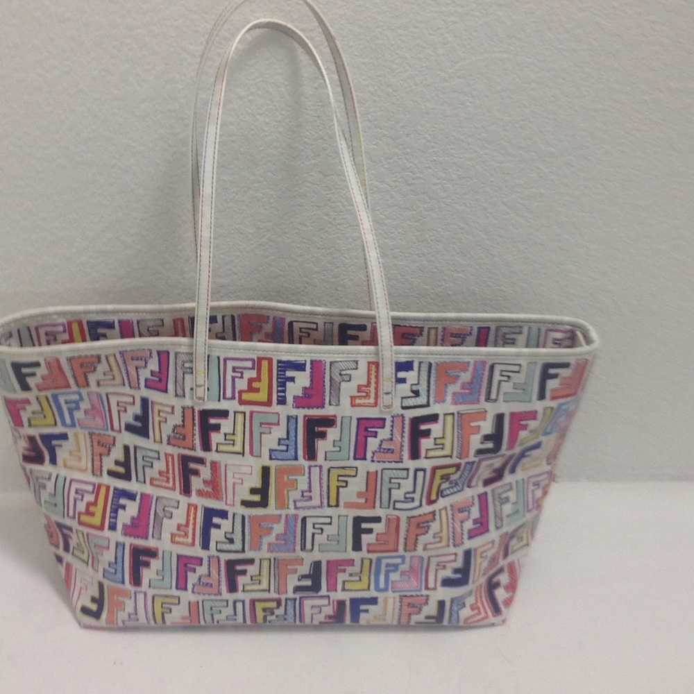 Fendi zucca multi color tote